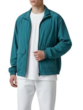 Zara Men's Zip Lightweight Jacket Teal